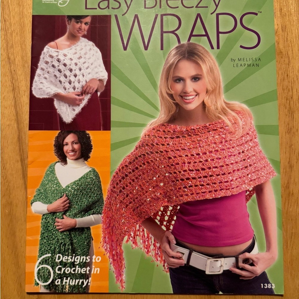 Easy Breezy Wraps Crochet Pattern Book Vintage 2005 Y2K Inspired Fashion